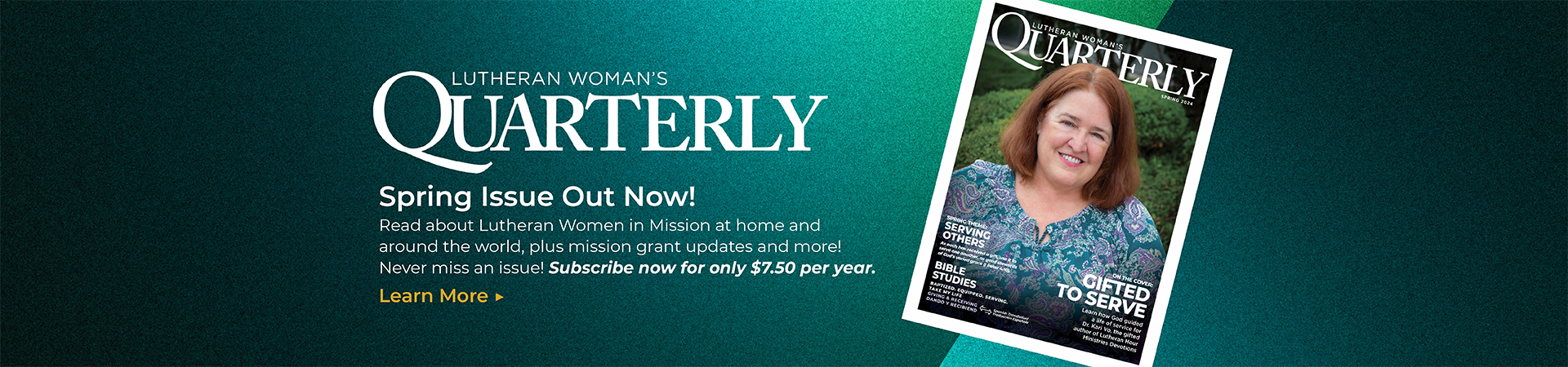 Lutheran Woman's Quarterly Spring issue out now! Learn More.