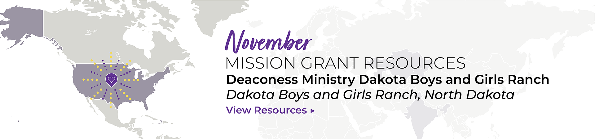 November Mission Grant Resources: A Healing Space for At-Risk Children. View Resources.
